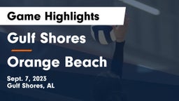 Gulf Shores  vs Orange Beach  Game Highlights - Sept. 7, 2023