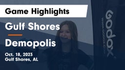 Gulf Shores  vs Demopolis  Game Highlights - Oct. 18, 2023