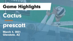 Cactus  vs prescott Game Highlights - March 4, 2021