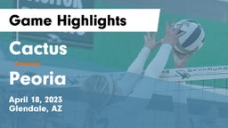 Cactus  vs Peoria  Game Highlights - April 18, 2023