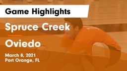 Spruce Creek  vs Oviedo  Game Highlights - March 8, 2021