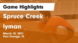 Spruce Creek  vs lyman Game Highlights - March 10, 2021