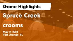 Spruce Creek  vs crooms Game Highlights - May 2, 2023