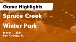 Spruce Creek  vs Winter Park  Game Highlights - March 7, 2024