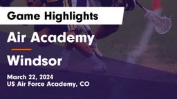 Air Academy  vs Windsor  Game Highlights - March 22, 2024