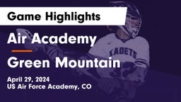 Air Academy  vs Green Mountain  Game Highlights - April 29, 2024