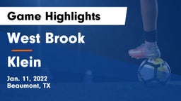 West Brook  vs Klein  Game Highlights - Jan. 11, 2022