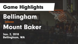 Bellingham  vs Mount Baker  Game Highlights - Jan. 2, 2018