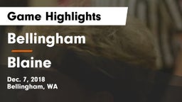 Bellingham  vs Blaine  Game Highlights - Dec. 7, 2018