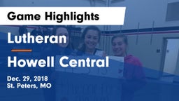 Lutheran  vs Howell Central Game Highlights - Dec. 29, 2018