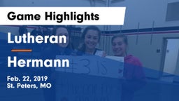 Lutheran  vs Hermann Game Highlights - Feb. 22, 2019