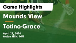 Mounds View  vs Totino-Grace  Game Highlights - April 22, 2024