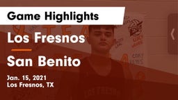 Los Fresnos  vs San Benito  Game Highlights - Jan. 15, 2021