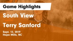 South View  vs Terry Sanford Game Highlights - Sept. 12, 2019
