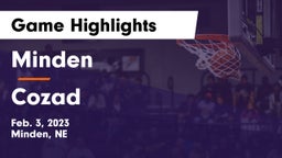 Minden  vs Cozad  Game Highlights - Feb. 3, 2023