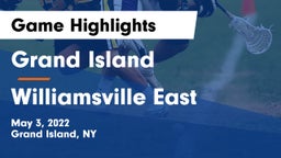 Grand Island  vs Williamsville East  Game Highlights - May 3, 2022