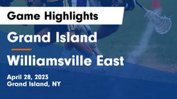 Grand Island  vs Williamsville East  Game Highlights - April 28, 2023