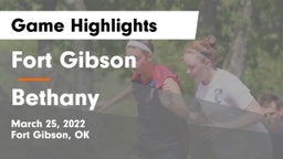 Fort Gibson  vs Bethany Game Highlights - March 25, 2022