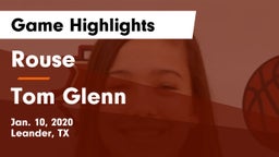 Rouse  vs Tom Glenn  Game Highlights - Jan. 10, 2020