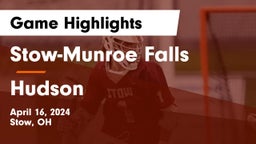 Stow-Munroe Falls  vs Hudson  Game Highlights - April 16, 2024
