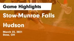 Stow-Munroe Falls  vs Hudson  Game Highlights - March 23, 2021