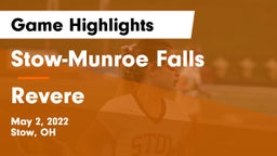Stow-Munroe Falls  vs Revere  Game Highlights - May 2, 2022