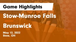 Stow-Munroe Falls  vs Brunswick  Game Highlights - May 12, 2022