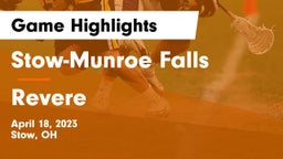 Stow-Munroe Falls  vs Revere  Game Highlights - April 18, 2023