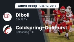 Recap: Diboll  vs. Coldspring-Oakhurst  2018