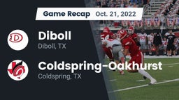 Recap: Diboll  vs. Coldspring-Oakhurst  2022