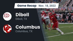 Recap: Diboll  vs. Columbus  2022