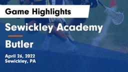 Sewickley Academy  vs Butler  Game Highlights - April 26, 2022