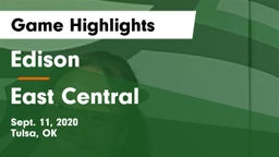 Edison  vs East Central  Game Highlights - Sept. 11, 2020