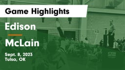 Edison  vs McLain Game Highlights - Sept. 8, 2023