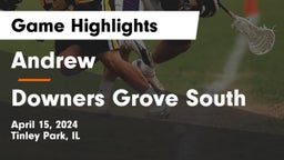 Andrew  vs Downers Grove South  Game Highlights - April 15, 2024