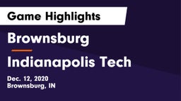 Brownsburg  vs Indianapolis Tech Game Highlights - Dec. 12, 2020