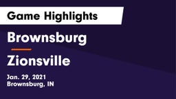 Brownsburg  vs Zionsville  Game Highlights - Jan. 29, 2021