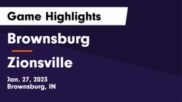 Brownsburg  vs Zionsville  Game Highlights - Jan. 27, 2023