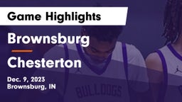 Brownsburg  vs Chesterton  Game Highlights - Dec. 9, 2023