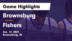 Brownsburg  vs Fishers  Game Highlights - Jan. 12, 2024