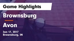 Brownsburg  vs Avon  Game Highlights - Jan 17, 2017