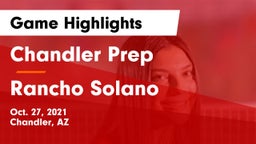 Chandler Prep  vs Rancho Solano  Game Highlights - Oct. 27, 2021