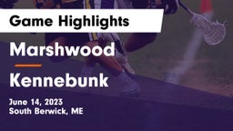 Marshwood  vs Kennebunk  Game Highlights - June 14, 2023