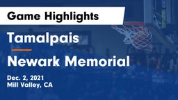 Tamalpais  vs Newark Memorial  Game Highlights - Dec. 2, 2021