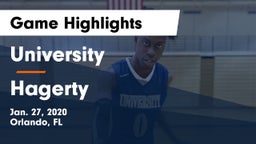 University  vs Hagerty  Game Highlights - Jan. 27, 2020