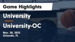 University  vs University-OC Game Highlights - Nov. 28, 2023