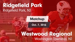 Matchup: Ridgefield Park vs. Westwood Regional  2016