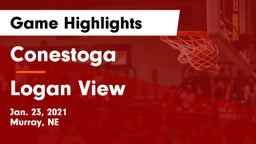 Conestoga  vs Logan View  Game Highlights - Jan. 23, 2021