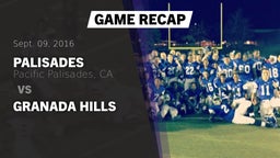 Recap: Palisades  vs. Granada Hills 2016