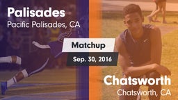 Matchup: Palisades High vs. Chatsworth  2016